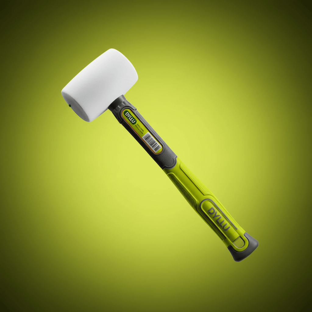 Dyllu Hammers Mallets & Sledges Dyllu Rubber Hammer With Fiberglass Handle 16oz/450g - DTHM7304