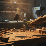 Dyllu Hammers Mallets & Sledges Dyllu Rubber Mallet With Fiberglass Handle  8oz/220g - DTHM7301