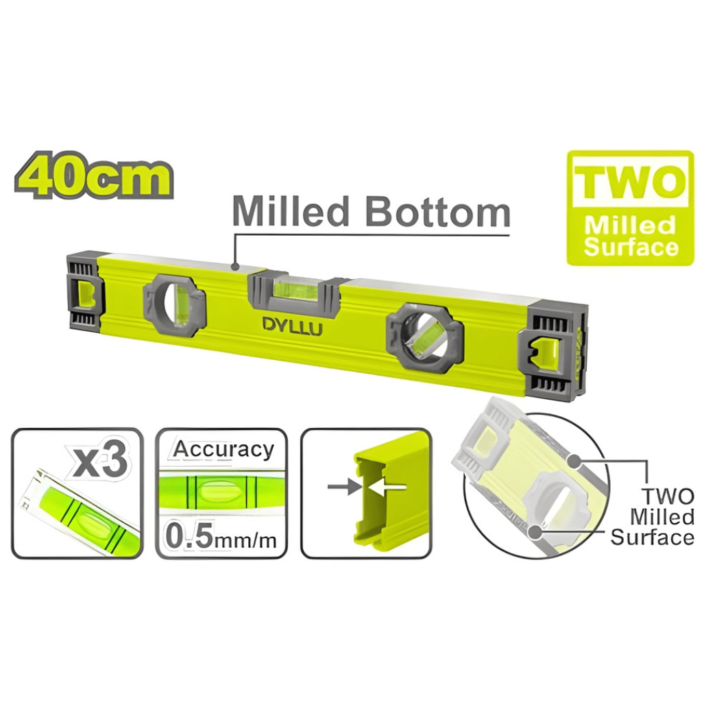 Dyllu Level Dyllu Spirit Level 40cm Length - DTSL1G40