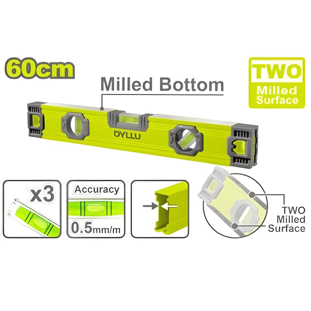 Dyllu Level Dyllu Spirit Level 60cm Length - DTSL1G60