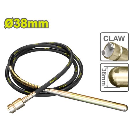 Dyllu Construction Equipment Dyllu Vibrator Poker 38mm - DTVRP1A38