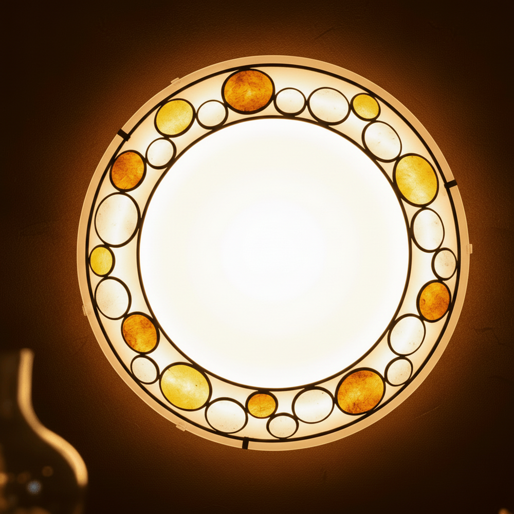 Eglo Light Bulbs & Fixtures Eglo Multi-Colored Toleda Round Ceiling Light - 89323