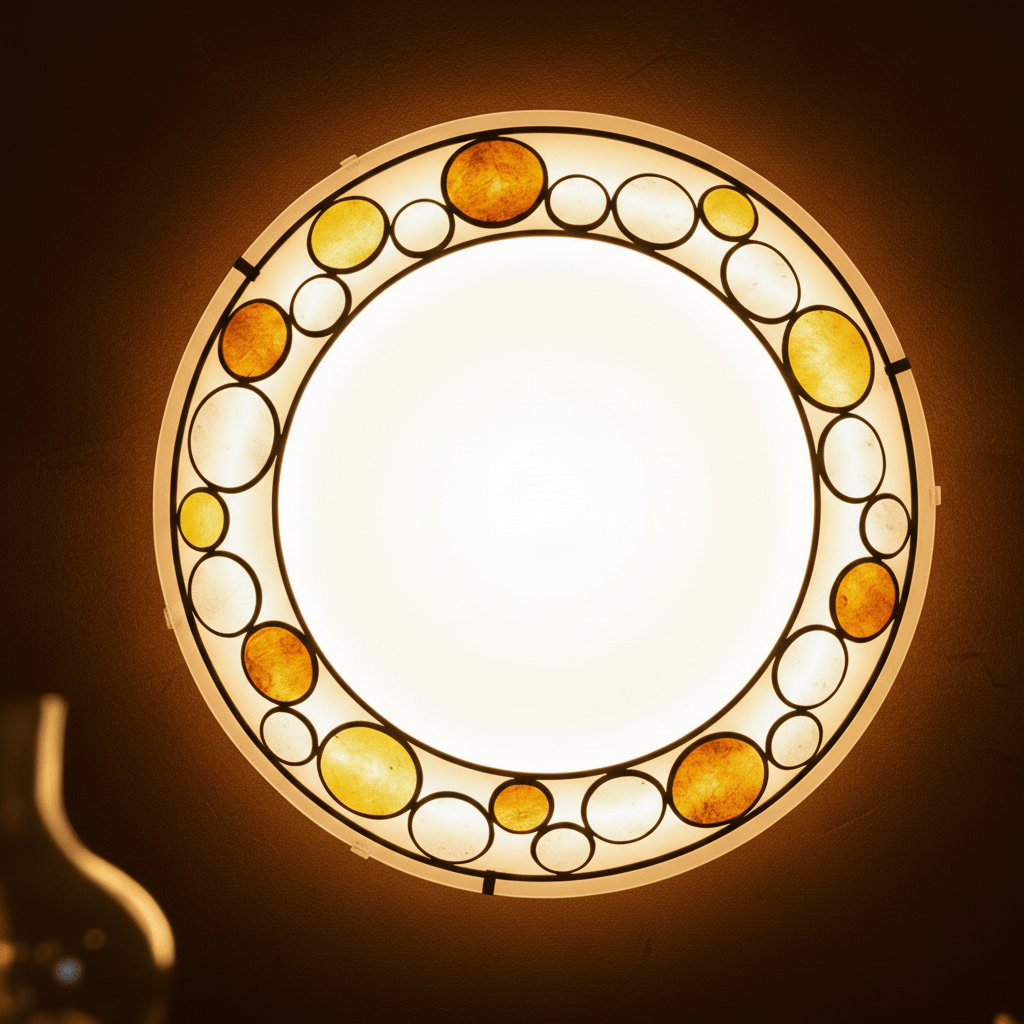 Eglo Light Bulbs & Fixtures Eglo Multi-Colored Toleda Round Ceiling Light - 89323
