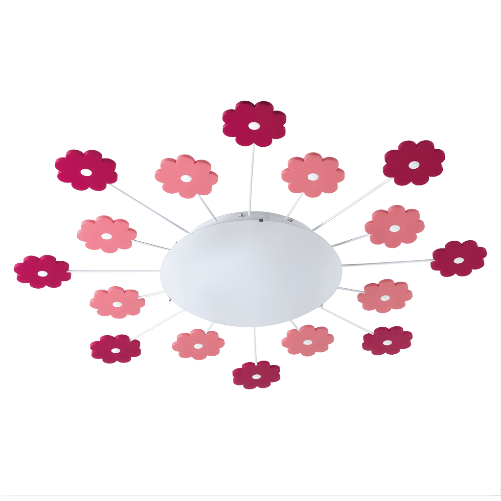 Eglo Light Bulbs & Fixtures Eglo Viki 1 Pink Steel Ceiling Light - 92147