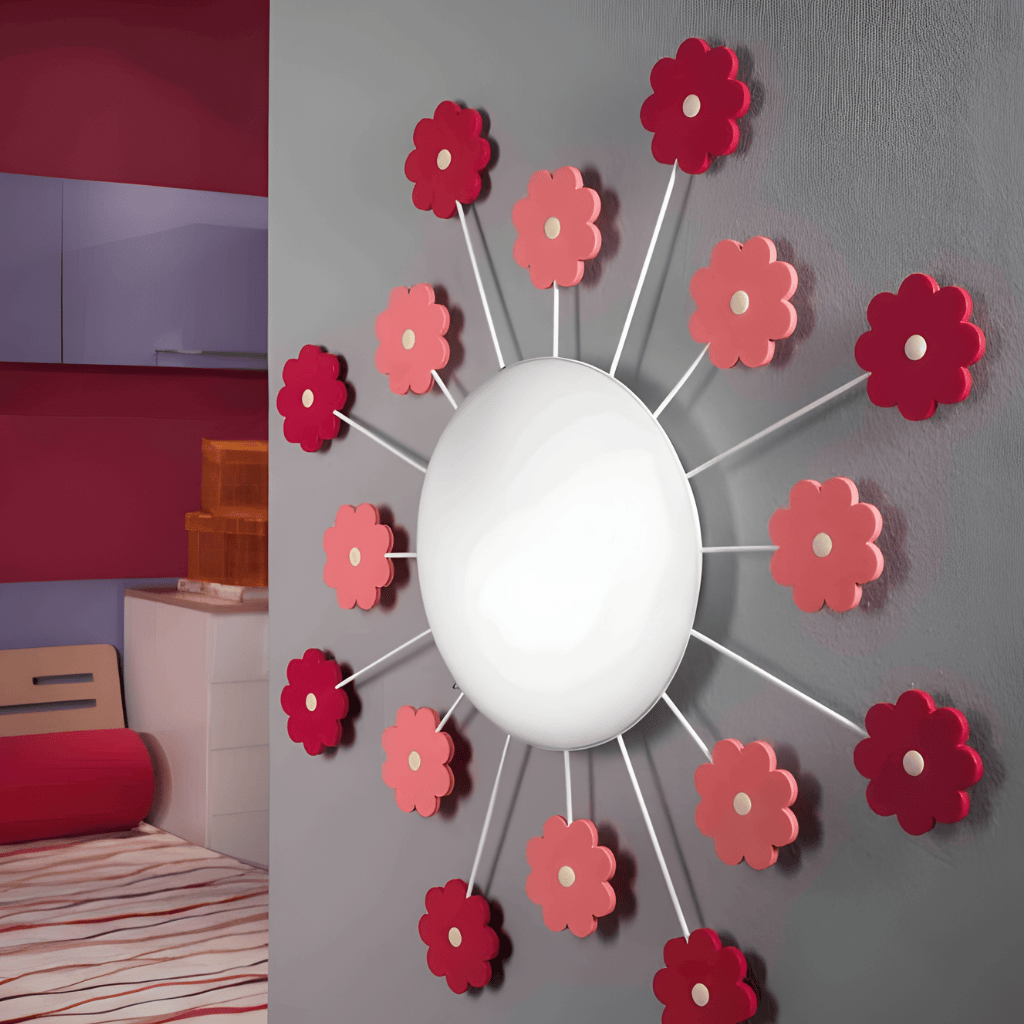 Eglo Light Bulbs & Fixtures Eglo Viki 1 Pink Steel Ceiling Light - 92147
