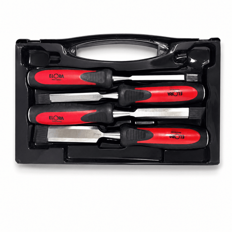 Elora Hand Tools Elora 4-Piece Wood Chisel Set for Carpentry, Joinery & Woodworking - ELO-WCH4S