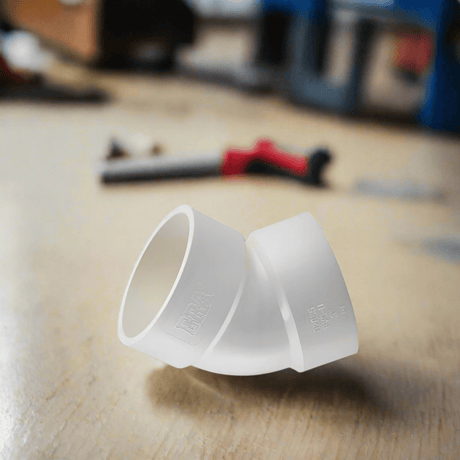 Era Plumbing Accessories ERA 45° Elbow Light PVC Pipe Fitting - UDAL003
