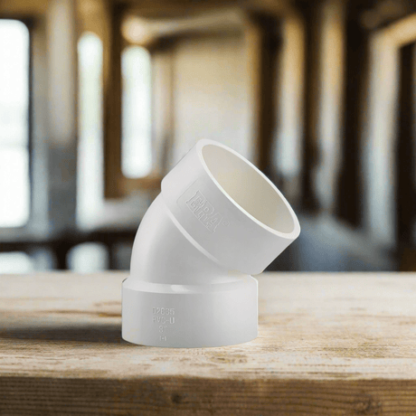 Era Plumbing Accessories ERA 45° Elbow Light PVC Pipe Fitting - UDAL003