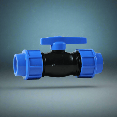 Era Plumbing Accessories Era Plastic Double Union Ball Valve 1" & 3/4"
