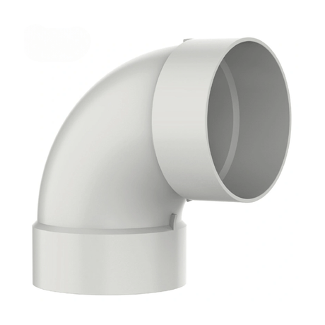 Era Plumbing Accessories ERA Vent 90° Elbow Floor Drain PVC Pipe - UDAL006
