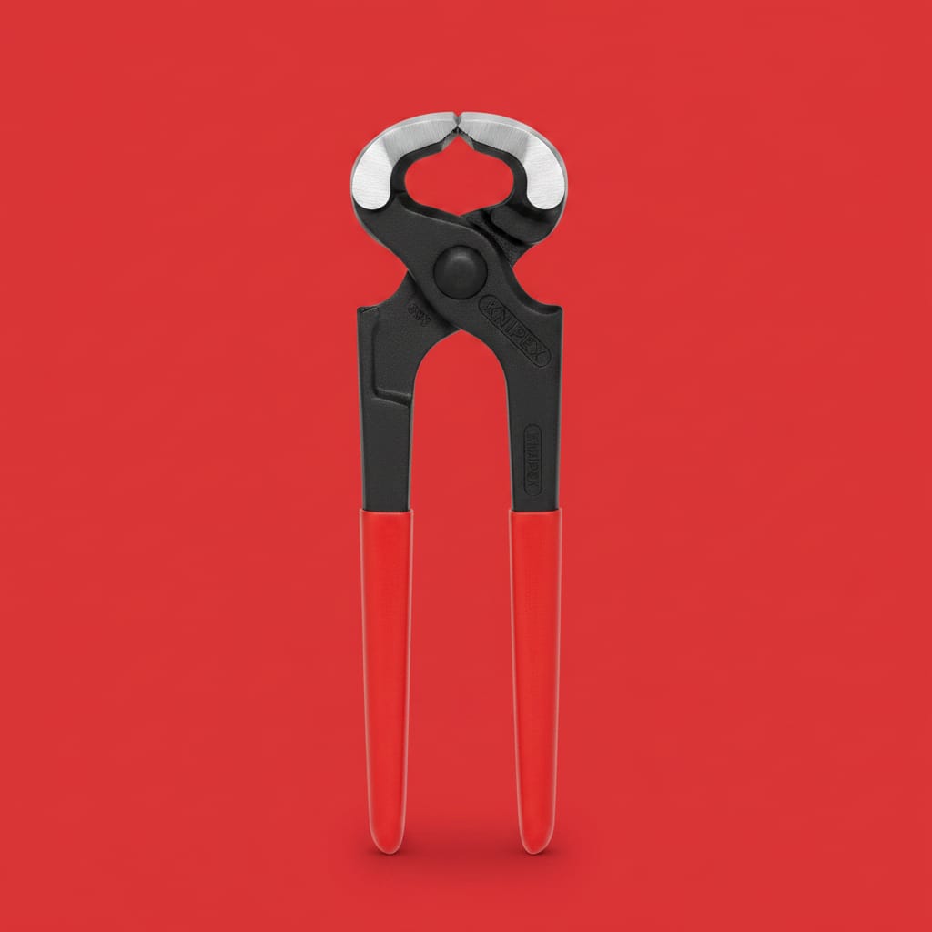Knipex Carpenter Pincer – Red Grips (180mm, 210mm, 225mm, 250mm)