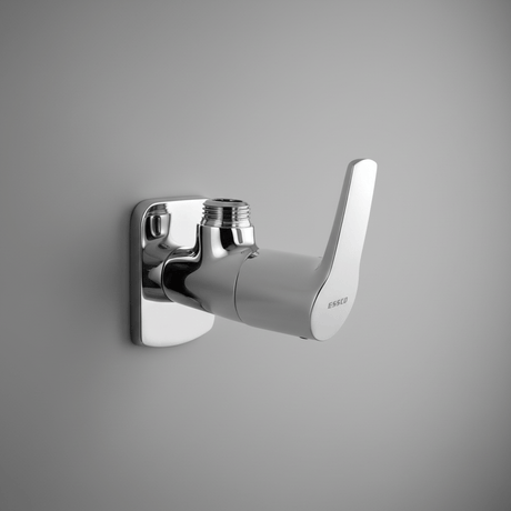 Essco Taps & Faucets Essco Angular Stop Cock with Wall Flange Faucet - STE-CHR-107053