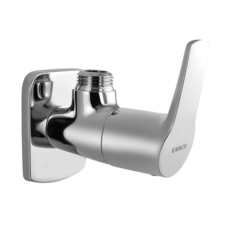 Essco Taps & Faucets Essco Angular Stop Cock with Wall Flange Faucet - STE-CHR-107053