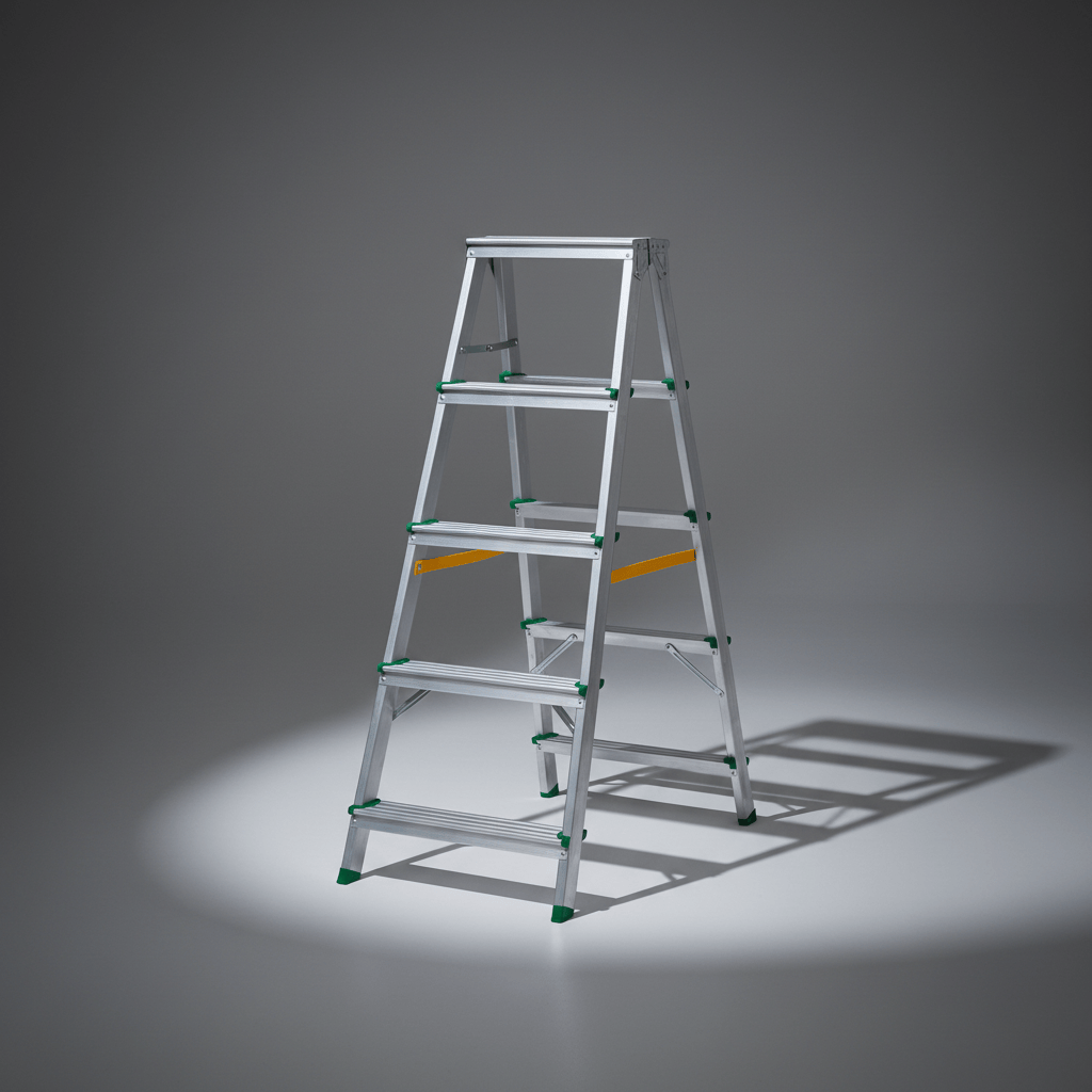 Ferral Ladder & Access Equipment Ferral Aluminium Double-Sided Step Ladder | Duplo Series