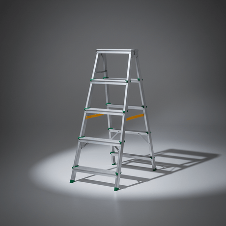 Ferral Ladder & Access Equipment Ferral Aluminium Double-Sided Step Ladder | Duplo Series