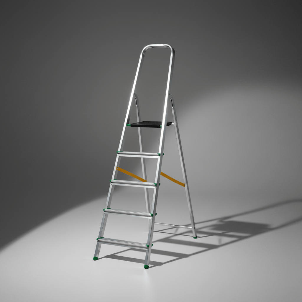Ferral Ladder & Access Equipment Ferral Aluminium Folding Step Ladder with Platform | Eco Series