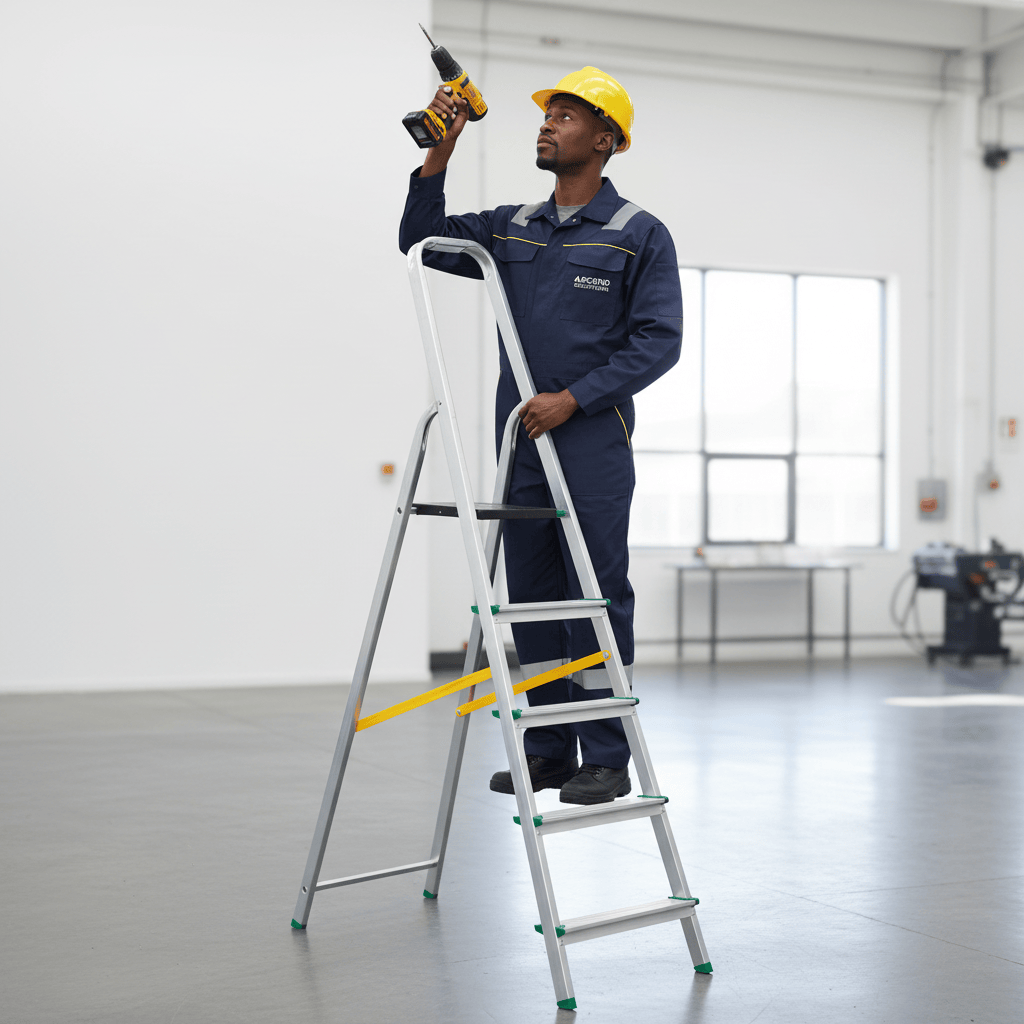 Ferral Ladder & Access Equipment Ferral Aluminium Folding Step Ladder with Platform | Eco Series