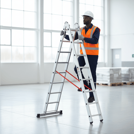 Ferral Ladder & Access Equipment Ferral Aluminium Professional Double-Section Combination Ladder | Elite 67 Series