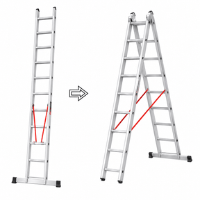 Ferral Ladder & Access Equipment Ferral Aluminium Professional Double-Section Combination Ladder | Elite 67 Series