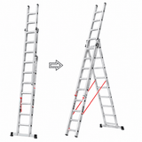Ferral Ladder & Access Equipment Ferral Aluminium Professional Triple-Section Combination Ladder | Elite 67 Series