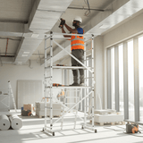 Ferral Ladder & Access Equipment Ferral Classic 10 Multi-Purpose Aluminium Scaffold with 10+10 Steps & 4m Extension - FER-FACS-10