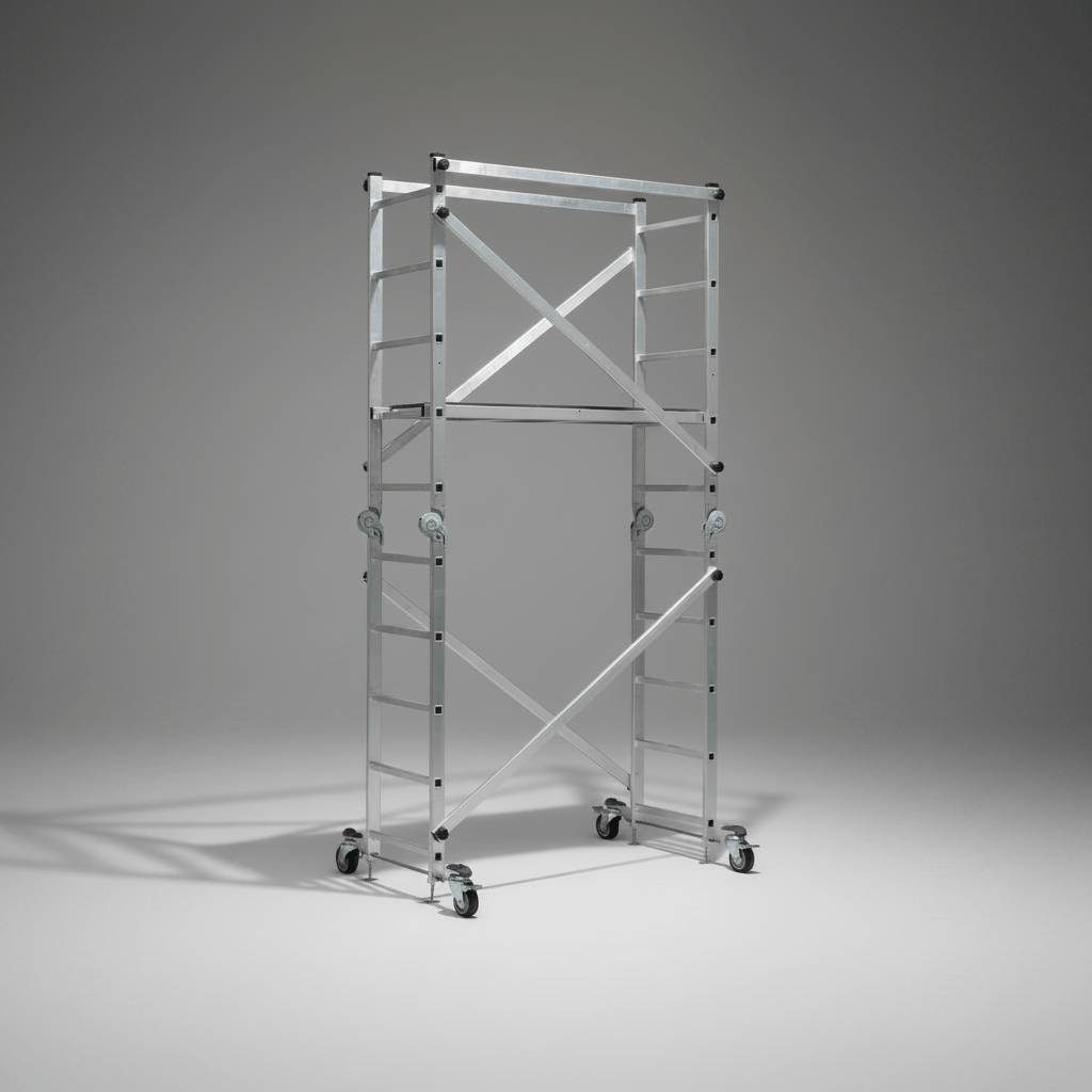 Ferral Ladder & Access Equipment Ferral Classic 10 Multi-Purpose Aluminium Scaffold with 10+10 Steps & 4m Extension - FER-FACS-10