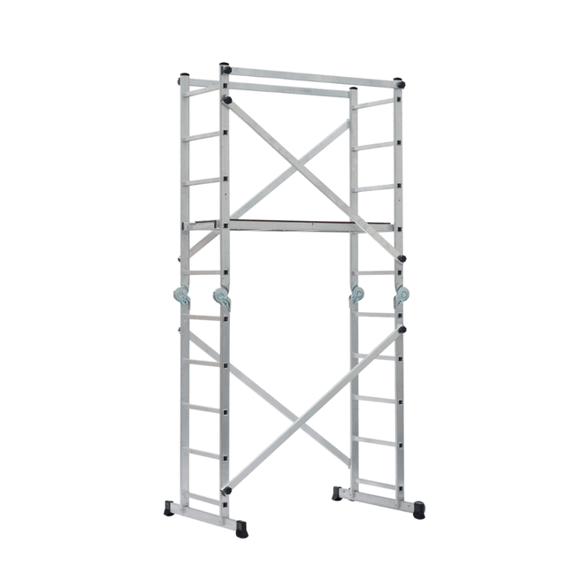 Ferral Ladder & Access Equipment Ferral Classic 10 Multi-Purpose Aluminium Scaffold with 10+10 Steps & 4m Extension - FER-FACS-10