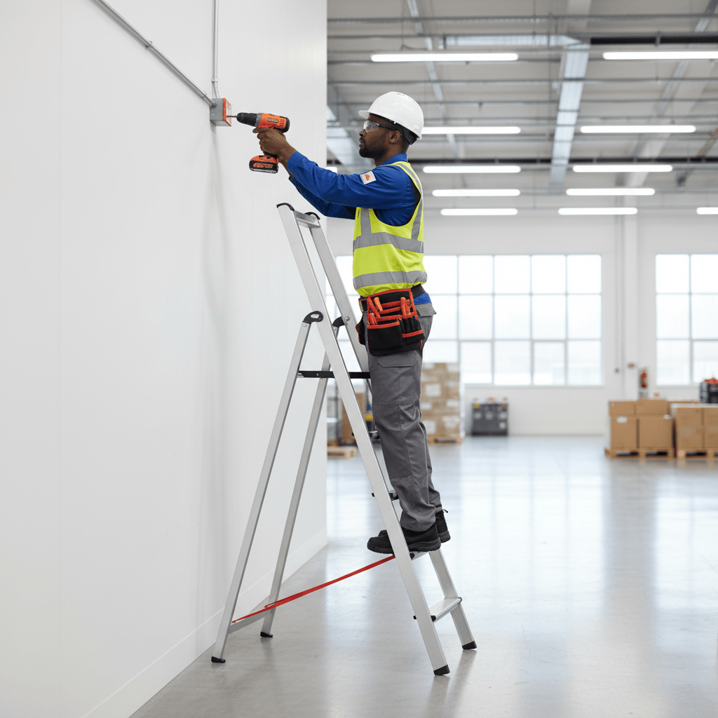 Ferral Ladder & Access Equipment Ferral Extra Professional Aluminium 8-Step Ladder with Platform - FER-02318