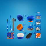 Wadfow 11-Piece Cleaning Brush Set - WND5511