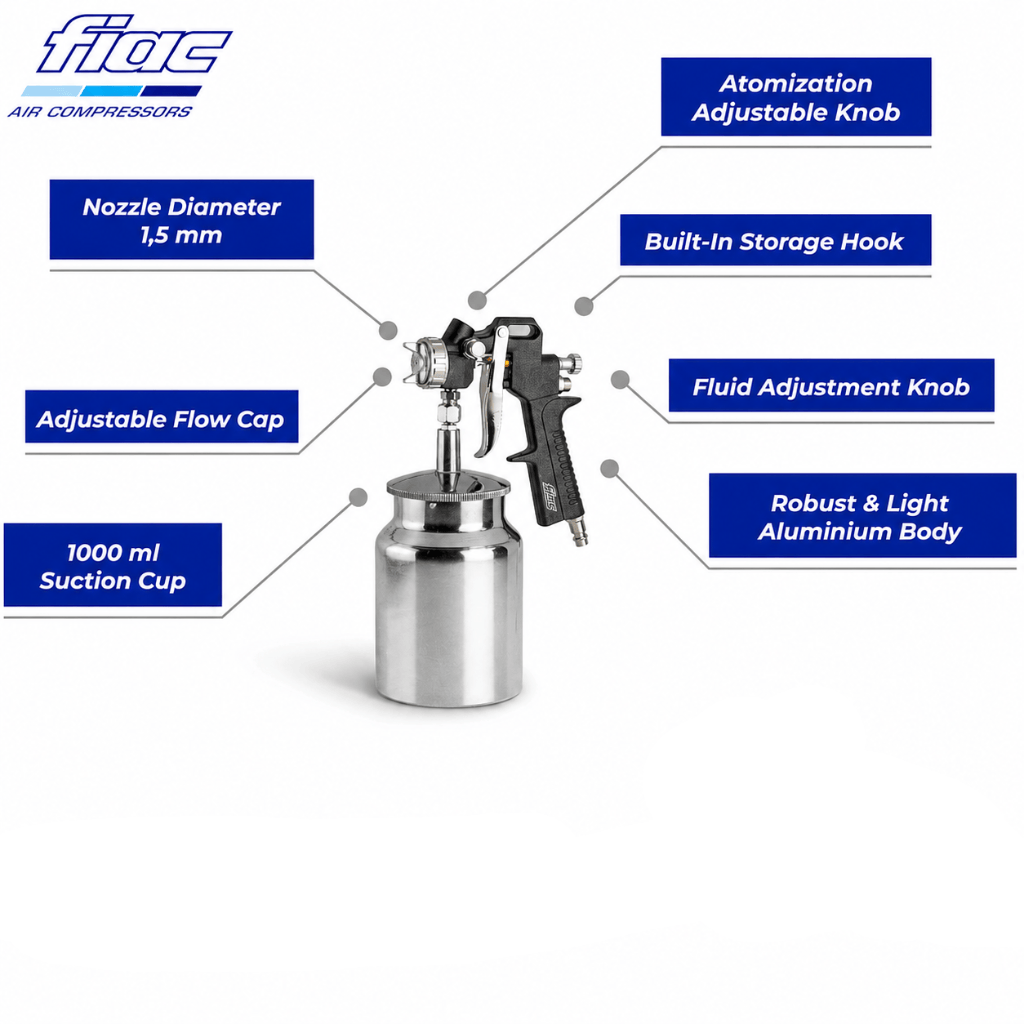 FIAC Spray Gun Fiac Air Spray Gun 1000cc - 6018580015