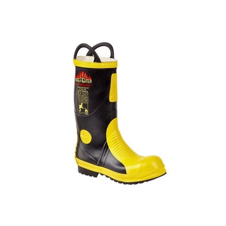 Fire Extinguisher Boots & Footwear Fire Fighter Flame Retardant Wellington Boot With Steel Mid Sole