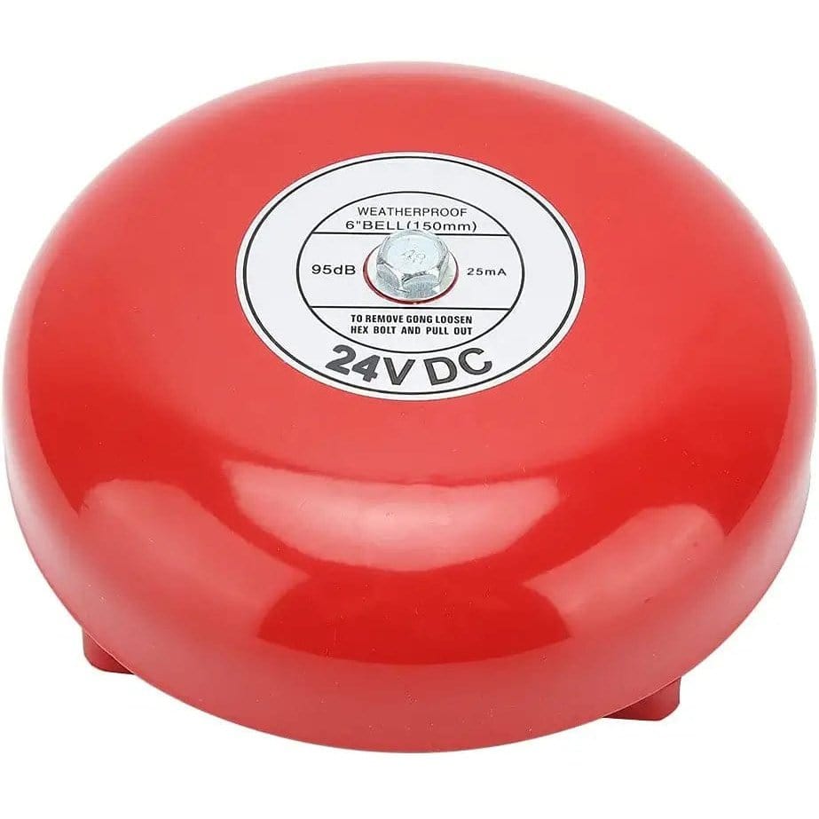 Fire Extinguisher Fire Safety Equipment Red 6" Fire Alarm Bell