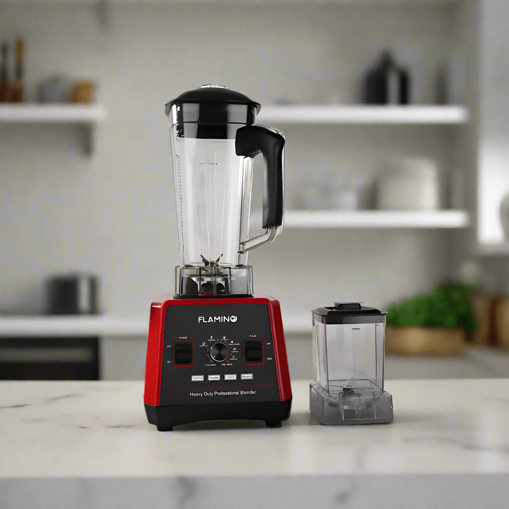 Flamino Kitchen Appliances Flamino Red 2.0L 2 in 1 Commercial Blender - FB-3000C
