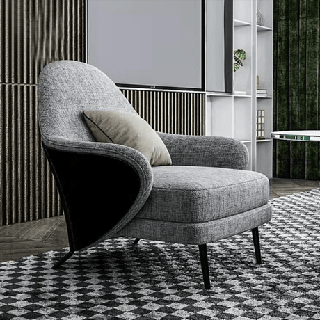 FM Living Room Furniture Angie Fabric Modern Armchair