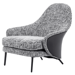 FM Living Room Furniture Angie Fabric Modern Armchair