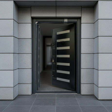 Fort Door Fort Door Aluco-Board Security Door with Triple Lock System - Slate Graphite Grey