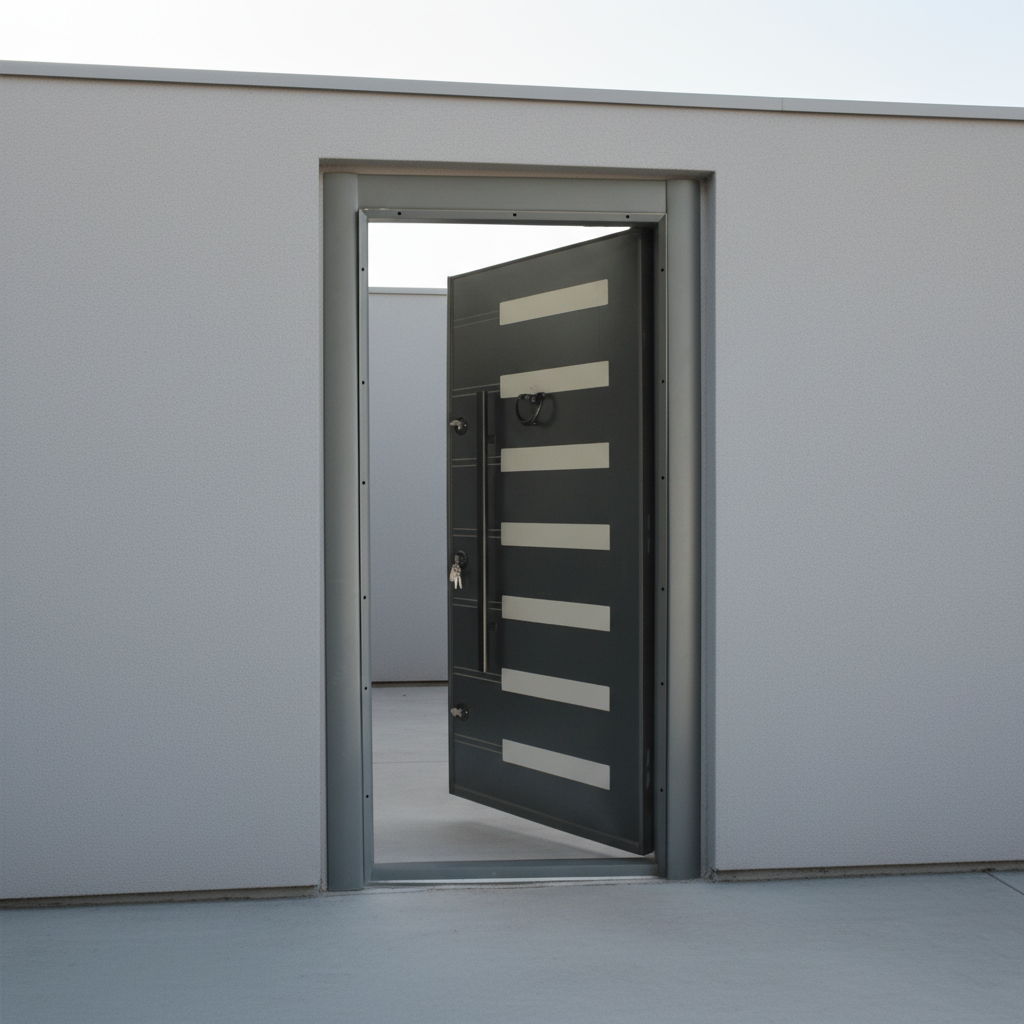 Fort Door Fort Door Aluco-Board Security Door with Triple Lock System - Slate Graphite Grey
