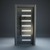 Fort Door Fort Door Aluco-Board Security Door with Triple Lock System - Slate Graphite Grey