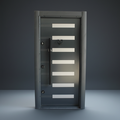 Fort Door Fort Door Aluco-Board Security Door with Triple Lock System - Slate Graphite Grey