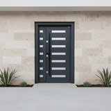Fort Door Fort Door Aluco-Board Security Door with Triple Lock System - Slate Graphite Grey