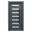 Fort Door Fort Door Aluco-Board Security Door with Triple Lock System - Slate Graphite Grey