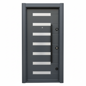 Fort Door Fort Door Aluco-Board Security Door with Triple Lock System - Slate Graphite Grey