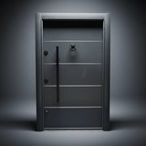 Fort Door Fort Door Aluco-Board Security Door with Triple Lock System - Slate Grey