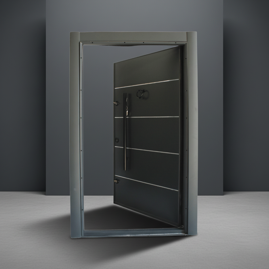 Fort Door Fort Door Aluco-Board Security Door with Triple Lock System - Slate Grey