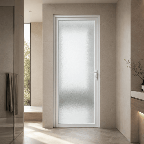 Fort Door Interior Doors Fort Door Double-Layer Tempered Glass Interior Door with Aluminium Frame & One-Click Lock