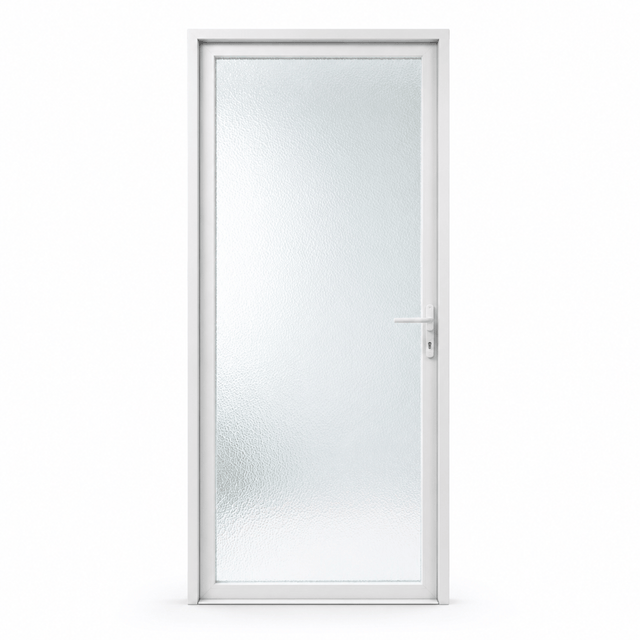 Fort Door Interior Doors Fort Door Double-Layer Tempered Glass Interior Door with Aluminium Frame & One-Click Lock