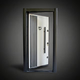 Fort Door Fort Door Full Metal Security Door with Dual Lock System - Arctic White Black