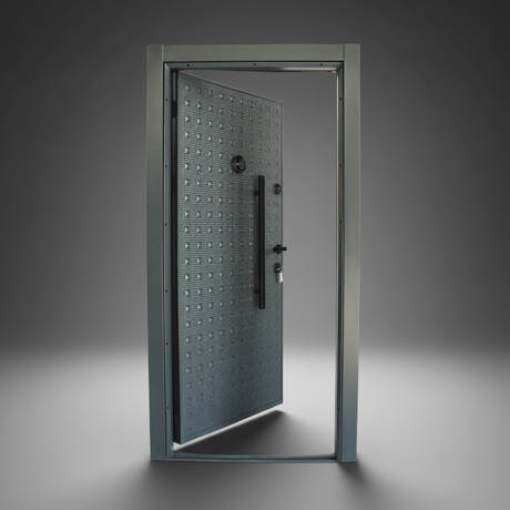 Fort Door Fort Door Full Metal Security Door with Dual Lock System - Graphite Grey