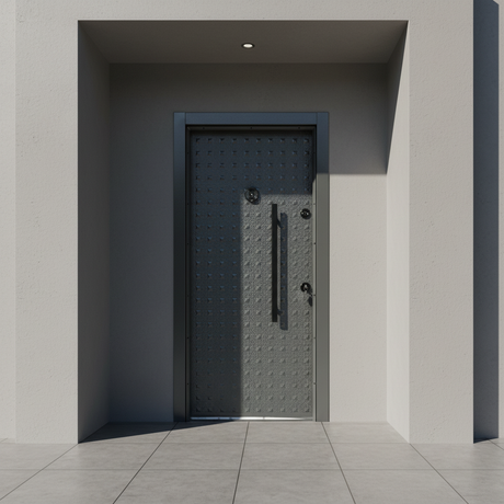 Fort Door Fort Door Full Metal Security Door with Dual Lock System - Graphite Grey