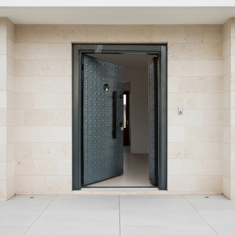 Fort Door Fort Door Full Metal Security Door with Dual Lock System - Graphite Grey